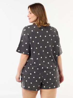 Голям размер дамска пижама от 2 части