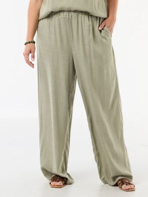 Широки панталони от ленена смес 