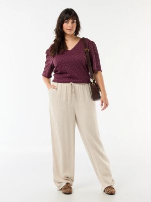 Дантелена тениска макси размер