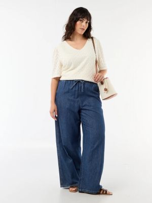 Дантелена тениска макси размер