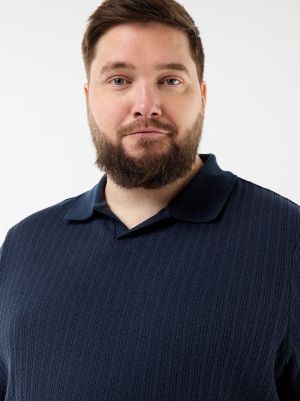 Плетена поло блуза с къс ръкав