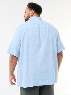 Мъжка  лененa риза голям размер