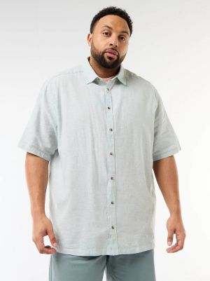 Мъжка  лененa риза голям размер