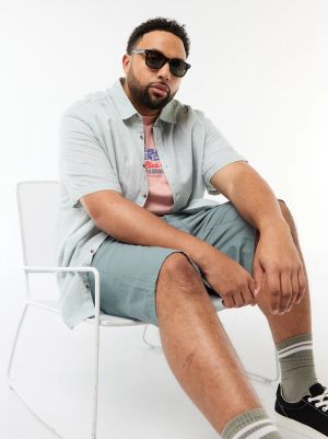 Мъжка  лененa риза голям размер