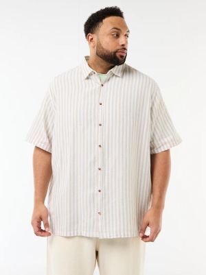 Мъжка  лененa риза голям размер