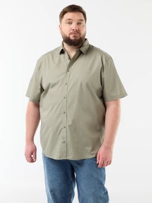 Голям размер мъжа риза с къс ръкав