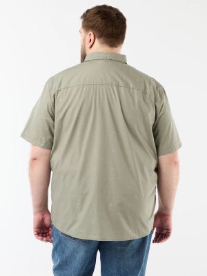 Голям размер мъжа риза с къс ръкав