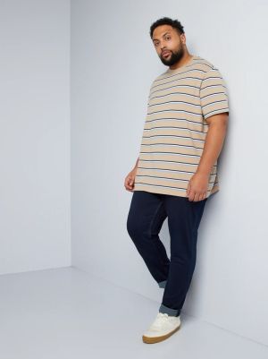 Голям размер мъжки дънки Slim fit 