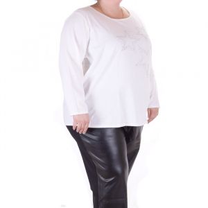 Спортно елегантана дамска блуза макси размер